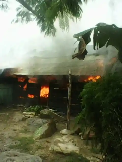 Kebakaran Rumah Warga Wamena