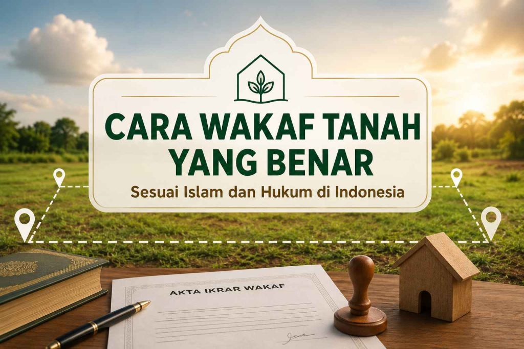 Cara wakaf tanah yang benar menurut Islam dan hukum di Indonesia