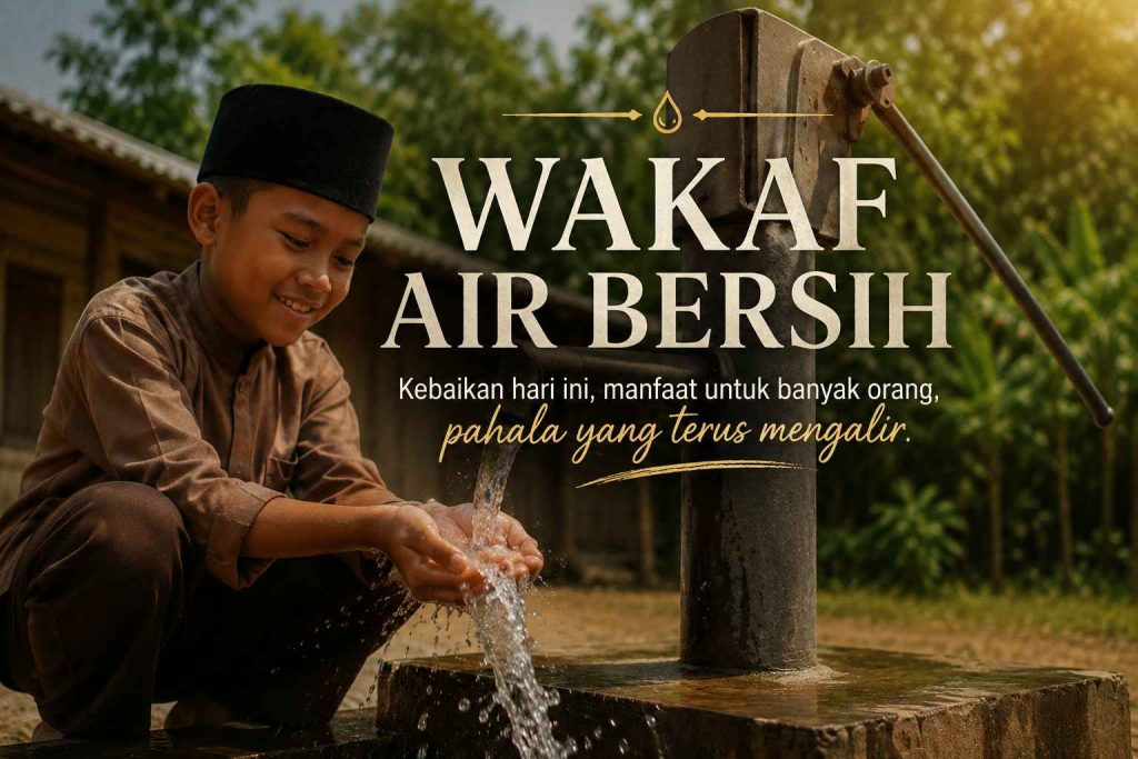 Wakaf air bersih untuk membantu masyarakat